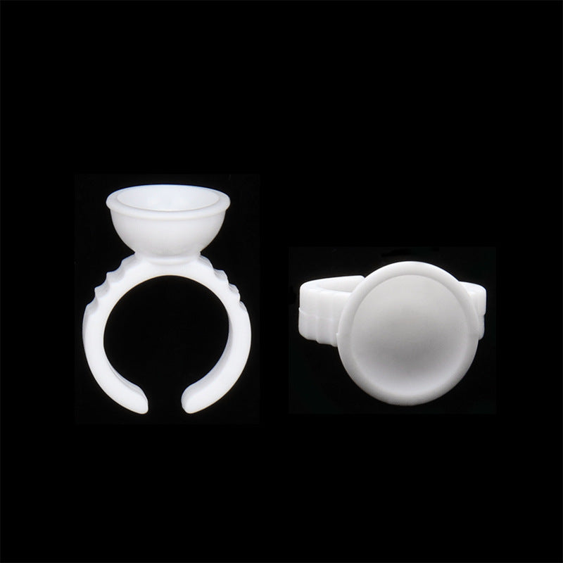 Wholesale Eyelash Grafting Auxiliary Gadgets Eyelash Glue Ring Cup Cosmetic Tools Ring Ring 