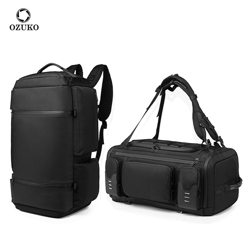 ozuko outdoor men's backpack portable multi-functional computer travel bag outdoor sports large capacity backpack 