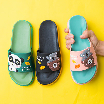 2022 New Slippers Women Outerwear Summer Household Indoor Mute Cartoon Cute Wearable Bathroom Sandals and Slippers Wholesale 