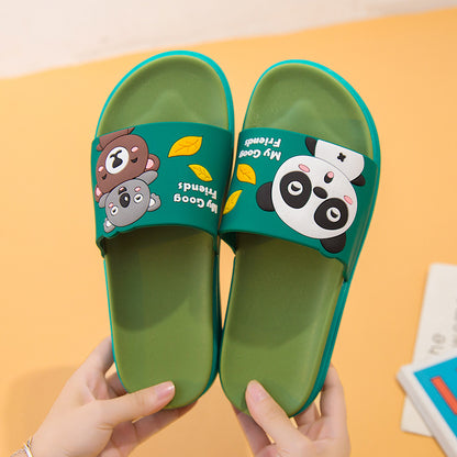 2022 New Slippers Women Outerwear Summer Household Indoor Mute Cartoon Cute Wearable Bathroom Sandals and Slippers Wholesale 