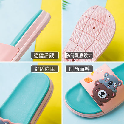 2022 New Slippers Women Outerwear Summer Household Indoor Mute Cartoon Cute Wearable Bathroom Sandals and Slippers Wholesale 