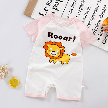 2022 Girls Summer Clothes Cotton Baby Jumpsuit Korean Version Ins Romper Baby Bag Fart Clothes Dropshipping 