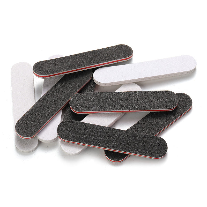 Manufacturer wholesale manicure tools mini black nail polish file beauty sponge sand nail file 180/240