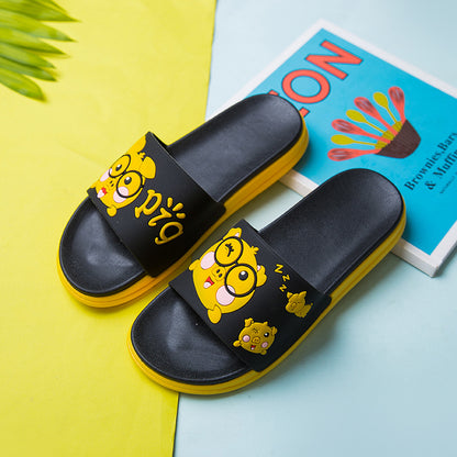 Slippers female summer couples wear home cute cartoon ladies bathroom non-slip indoor sandals and slippers on behalf of the wholesale 