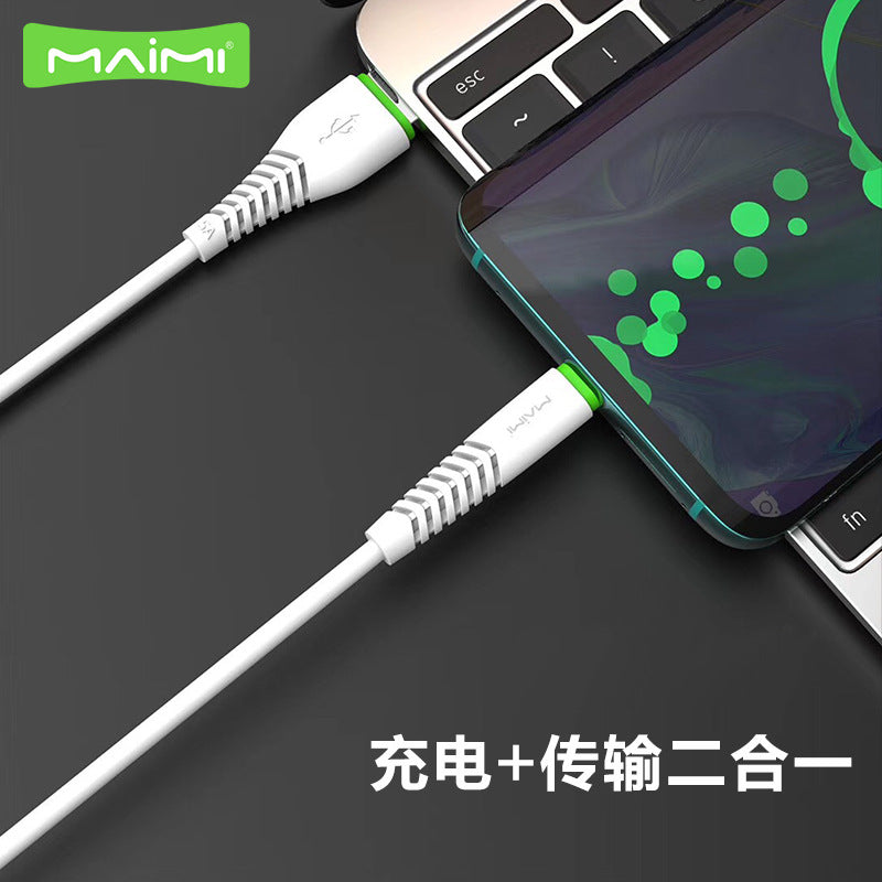 Maimi X29x39 Data Cable Resistant Elbow Suitable for iPhone Fast Charge USB Android Data Cable Wholesale 