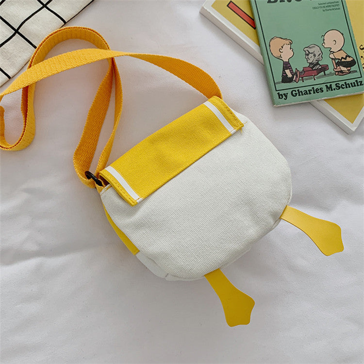 Duck butt bag 2020 စတိုင်အသစ် ခေတ်မီဆန်းသစ်သောနွေရာသီ girly canvas crossbody bag in ချစ်စရာစာပေပခုံးအိတ်