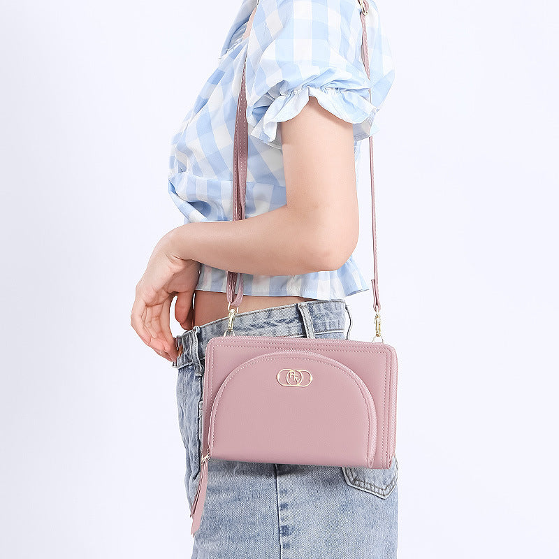 Perfect For You crossbody bag အမျိုးသမီး နယ်စပ်ဖြတ်ကျော် လက်ကိုင်ဖုန်းအိတ် ဘက်စုံသုံး ဇစ်ပခုံးအိတ် pu အိတ် 