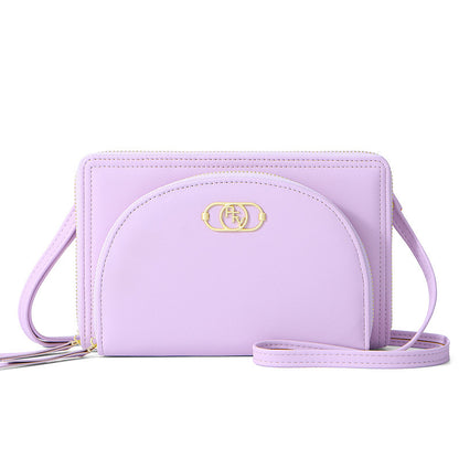 Perfect For You crossbody bag အမျိုးသမီး နယ်စပ်ဖြတ်ကျော် လက်ကိုင်ဖုန်းအိတ် ဘက်စုံသုံး ဇစ်ပခုံးအိတ် pu အိတ် 