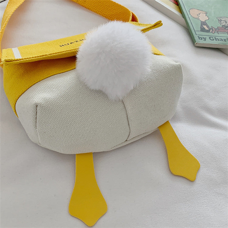 Duck butt bag 2020 စတိုင်အသစ် ခေတ်မီဆန်းသစ်သောနွေရာသီ girly canvas crossbody bag in ချစ်စရာစာပေပခုံးအိတ်