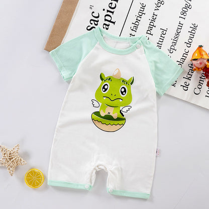 2022 Girls Summer Clothes Cotton Baby Jumpsuit Korean Version Ins Romper Baby Bag Fart Clothes Dropshipping 