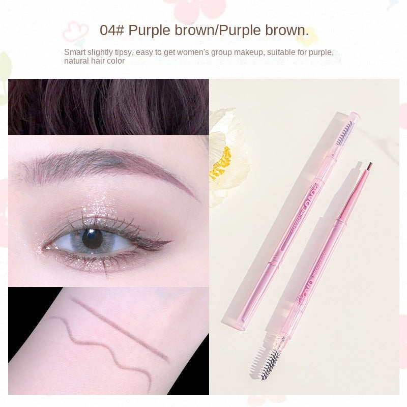 NOVO small oval double-ended eyebrow pencil with eyebrow brush natural color long-lasting machete ultra-fine waterproof and sweat-proof fine wholesale