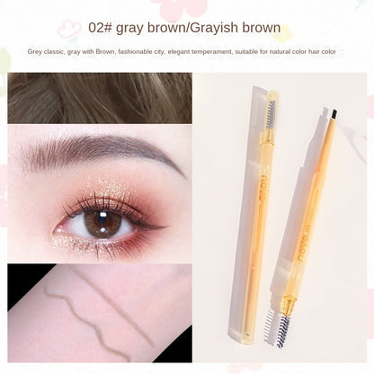 NOVO small oval double-ended eyebrow pencil with eyebrow brush natural color long-lasting machete ultra-fine waterproof and sweat-proof fine wholesale