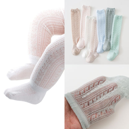 2023 New Summer Spring Autumn Thin Baby Anti-mosquito Socks Thin Cotton Loose Mouth Baby Air Conditioning Long Tube Children's Socks Wholesale 