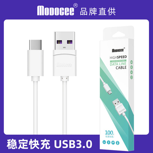 Modoc 1m flash အားသွင်းဒေတာကြိုးသည် Android Type-C မိုဘိုင်းဖုန်း အမြန်အားသွင်းဒေတာအားသွင်းကြိုးအတွက် သင့်လျော်သည်။