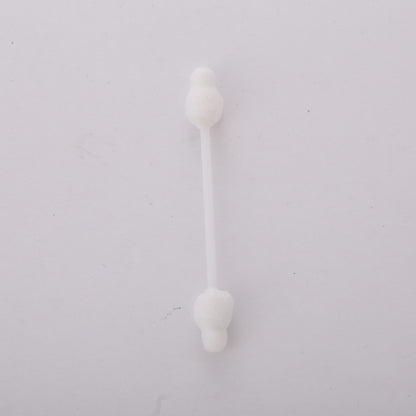 Factory direct sales of 55 boxed gourd-shaped double-head pure cotton swabs for infants and young children for ear and nose cleaning