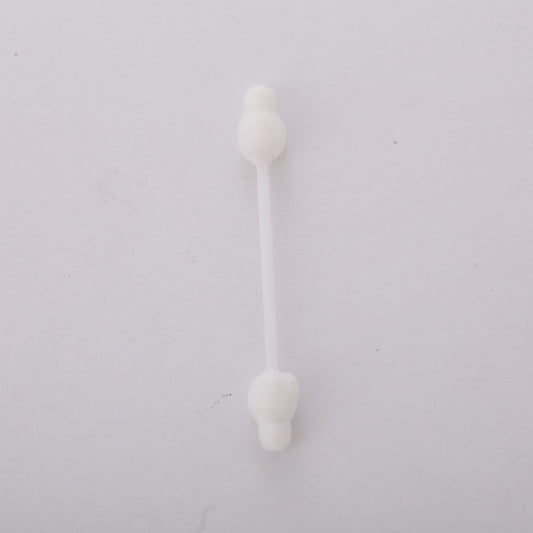 Factory direct sales of 55 boxed gourd-shaped double-head pure cotton swabs for infants and young children for ear and nose cleaning