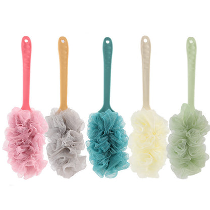 Long handle bath artifact long handle bath brush bath brush bath flower bath ball back rub bath brush 