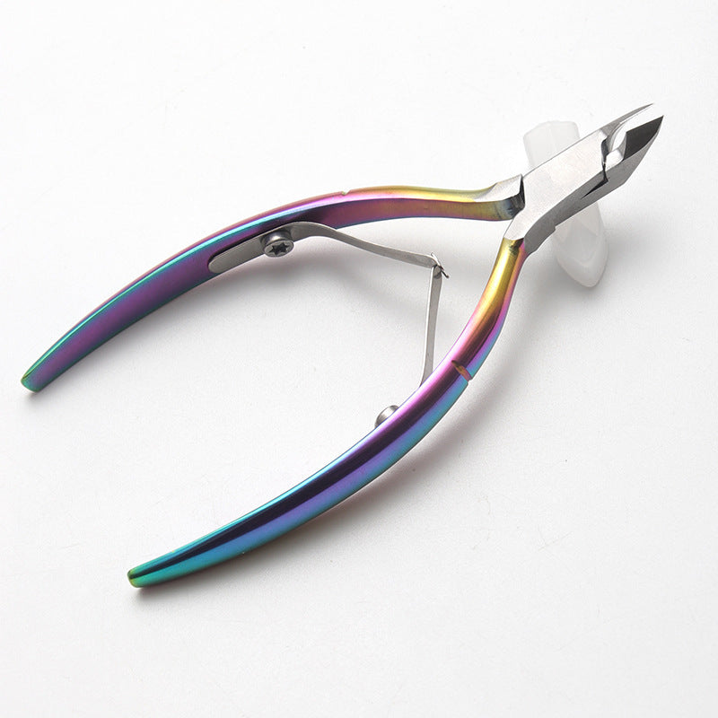 Symphony dead skin ကတ်ကြေး stainless steel nail remover steel push manicure tool electroplated stainless steel dead skin pliers oblique လက်သည်းကတ်ကြေး 