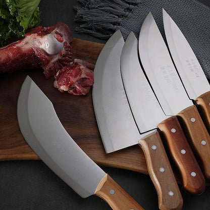 Yangjiang knives stainless steel boning knife hand-forged butcher knife meat cutting knife special knife for killing pigs and sheep 