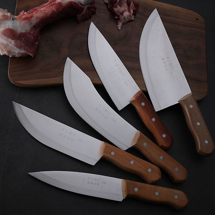 Yangjiang knives stainless steel boning knife hand-forged butcher knife meat cutting knife special knife for killing pigs and sheep 