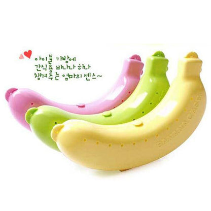 Portable plastic banana box for school outings and picnics with anti-crush banana protector banana case 