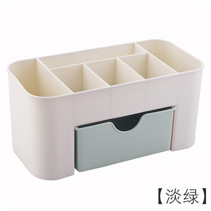 Drawer cosmetic storage box makeup brush organizer desktop jewelry skin care product compartment dressing box 