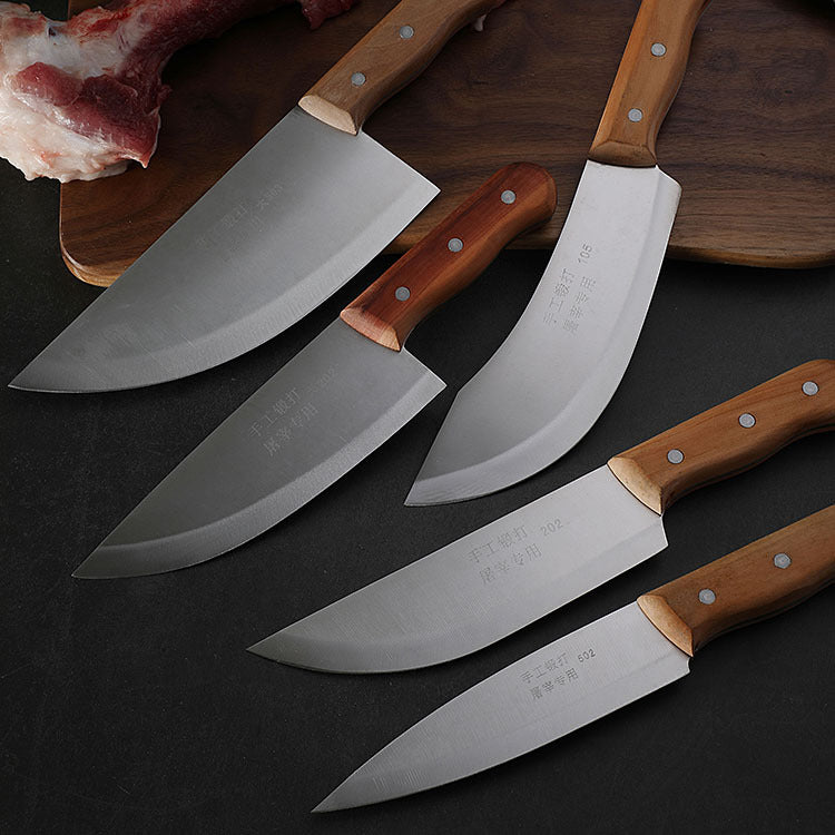 Yangjiang knives stainless steel boning knife hand-forged butcher knife meat cutting knife special knife for killing pigs and sheep 