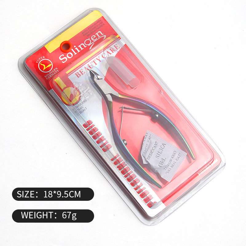 Symphony dead skin ကတ်ကြေး stainless steel nail remover steel push manicure tool electroplated stainless steel dead skin pliers oblique လက်သည်းကတ်ကြေး 