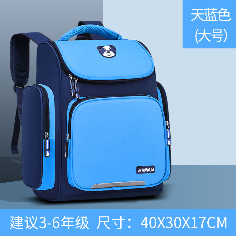 New children's schoolbag lightweight backpack 3-6-12 years old pupils schoolbag wholesale LOGO printing 