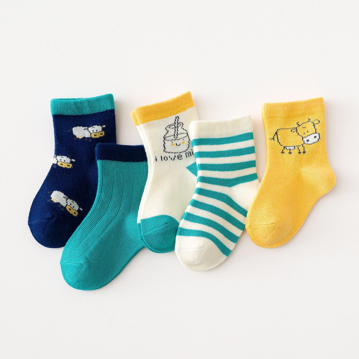 2023 Manufacturer's Children's Socks Spring, Autumn and Winter New Men's and Women's Japanese and Korean Cartoon Cute Combed Cotton Baby Baby Socks 