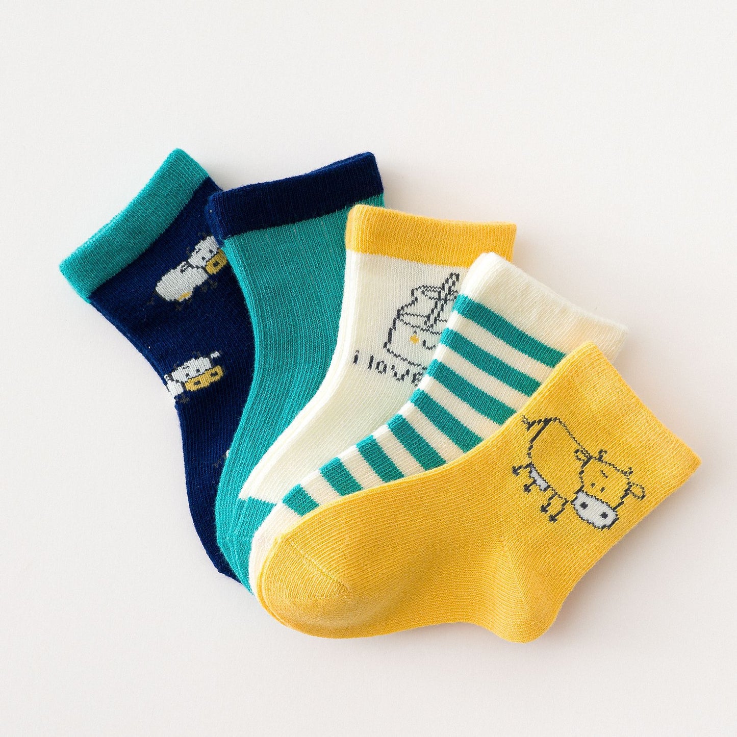 Spring, Autumn and Winter New Medium Tube Cotton Baby Socks Cartoon Cute Breathable Warm Infant Socks Wholesale Thickening 