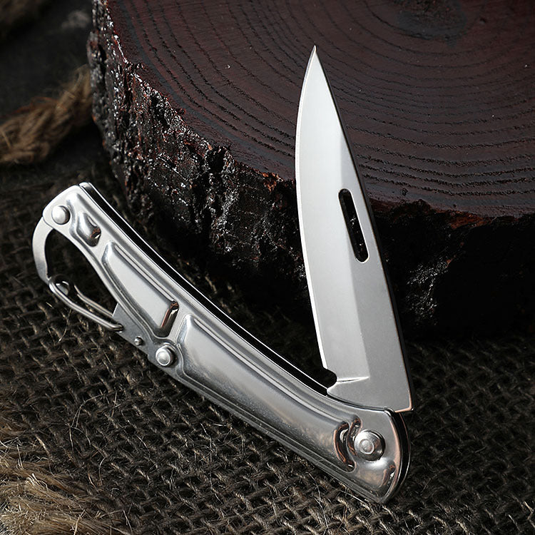 New mini field folding knife stainless steel camping knife portable fruit knife 