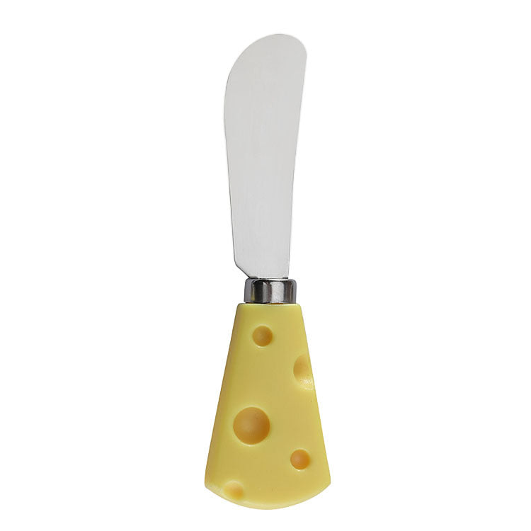 Stainless Steel Cheese Knife Set Butter Cream Spatula Cheese Pizza Knife Wooden Handle Baking Tool Steak Knife 