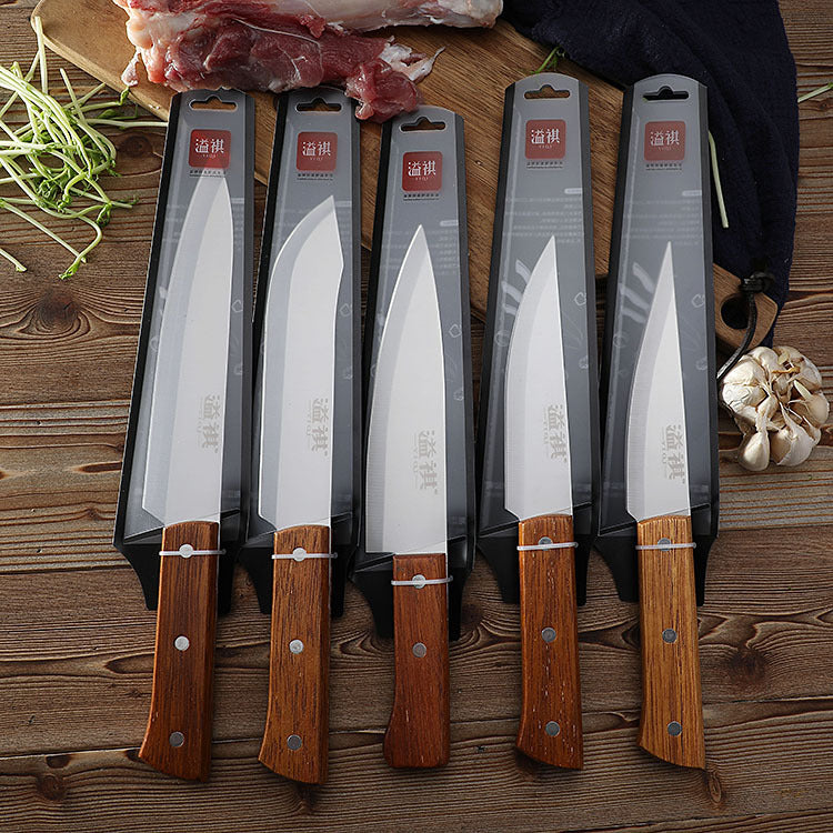 Stainless steel boning knife အသားသတ်ဓား ဝက်သားရေချွန်ဓား အမဲသားပိုင်းခြားဓါး ဟင်းရွက်ဈေး သိုးခုတ်ဓား 