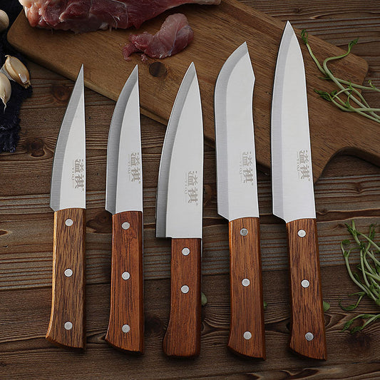 Stainless steel boning knife butcher knife pig skinning sharp knife beef splitting knife vegetable market sheep cutting knife 