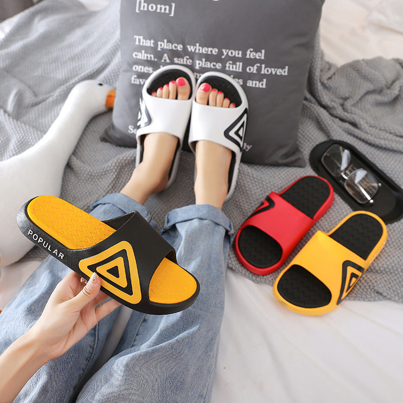 2023 new slippers men's outerwear summer trend ins men's Korean version casual household non-slip soft bottom flip flops 