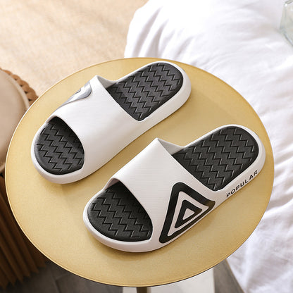 2023 new slippers men's outerwear summer trend ins men's Korean version casual household non-slip soft bottom flip flops 