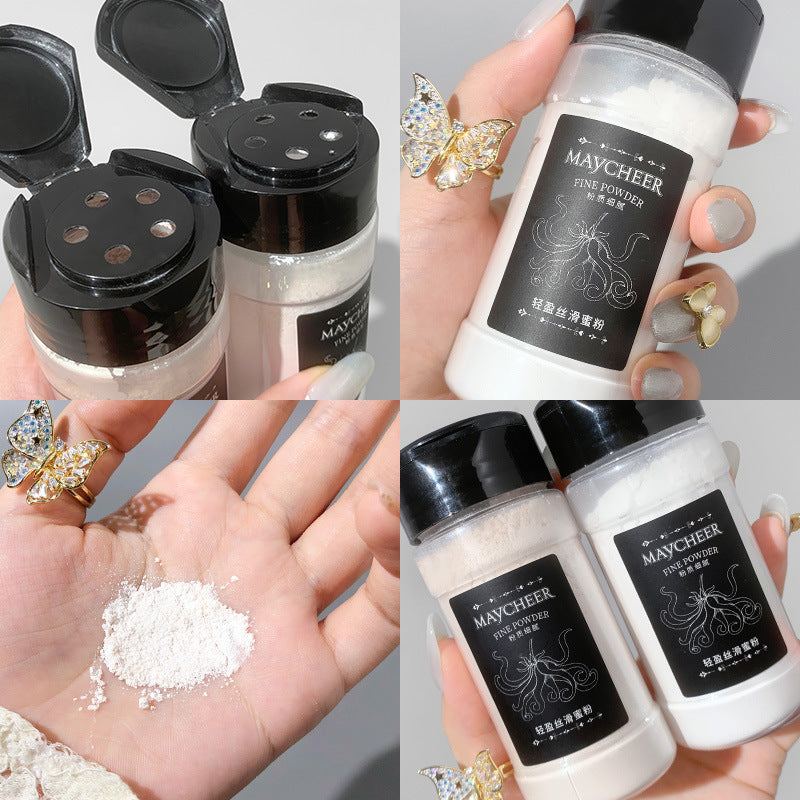 အင်တာနက် ကျော်ကြားသူများ၏ ပုံစံတူ black pepper loose powder setting powder ကြာရှည်ခံမိတ်ကပ် setting concealer သည် ရေစိုခံပြီး ချွေးဒဏ်ခံနိုင်သော clear natural honey powder 55g 