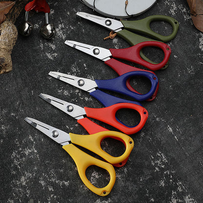 Multi-functional fish control device Lua pliers mini fishing gear small scissors small fishing scissors fishing tackle fish line cutter fishing pliers 