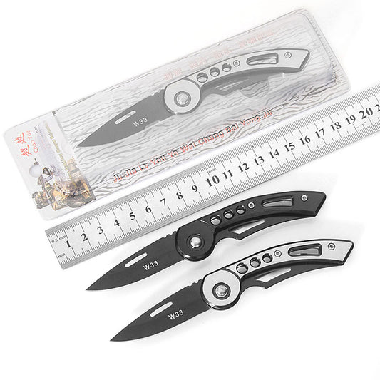 Stainless steel fruit knife outdoor knife folding knife multifunctional camping folding knife portable mini small sharp boutique 