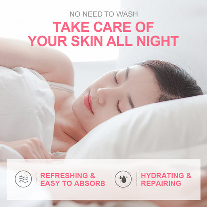 Laiko Sakura Sleeping Mask Bag 1 piece 3g hydrating and moisturizing skin care products အင်္ဂလိပ်ထုပ်ပိုးမှု drop shipping 