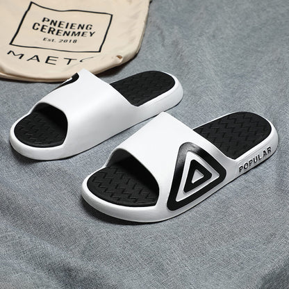 2022 new slippers women's outerwear summer trend men's Korean casual couple non-slip soft bottom flip flops in stock 