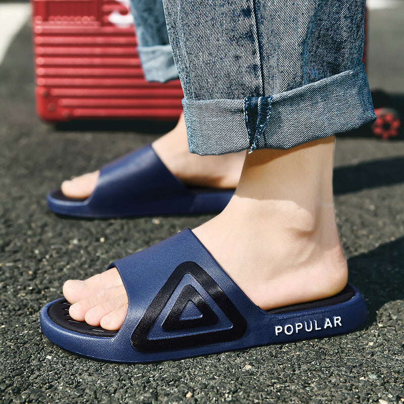 2022 new slippers women's outerwear summer trend men's Korean casual couple non-slip soft bottom flip flops in stock 