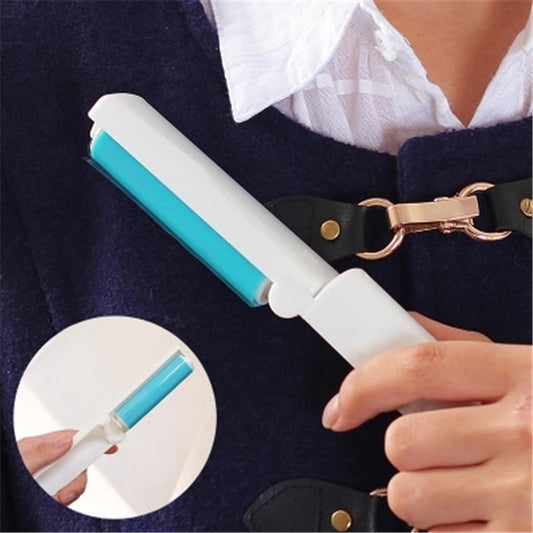 Portable folding washable dust removal roller lint sticker clothes dust brush recyclable 