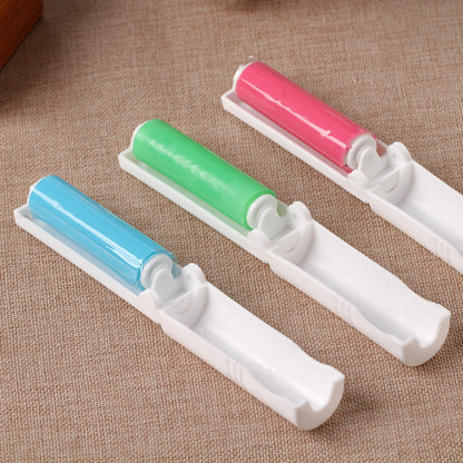 Portable folding washable dust removal roller lint sticker clothes dust brush recyclable 