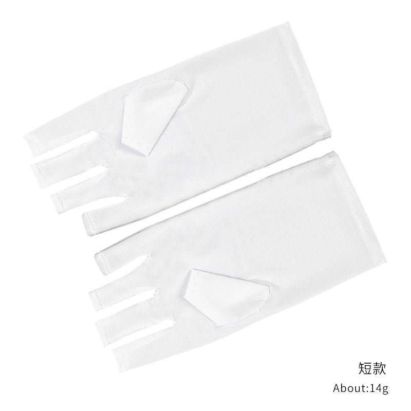 လက်သည်းခြေသည်းလက်သည်းဆိုးခြင်း UV Blocking Gloves Hand Darkening Anti-Black Slip Baking Lamp Insulation Phototherapy Nail Missing Toenail လက်အိတ် လက်ကား 