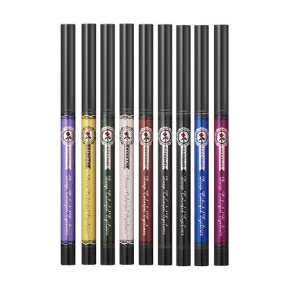 Gemeng color eyeliner pencil ultra-fine waterproof non-smudged white brown pseudo plain eyeliner pen for beginners 