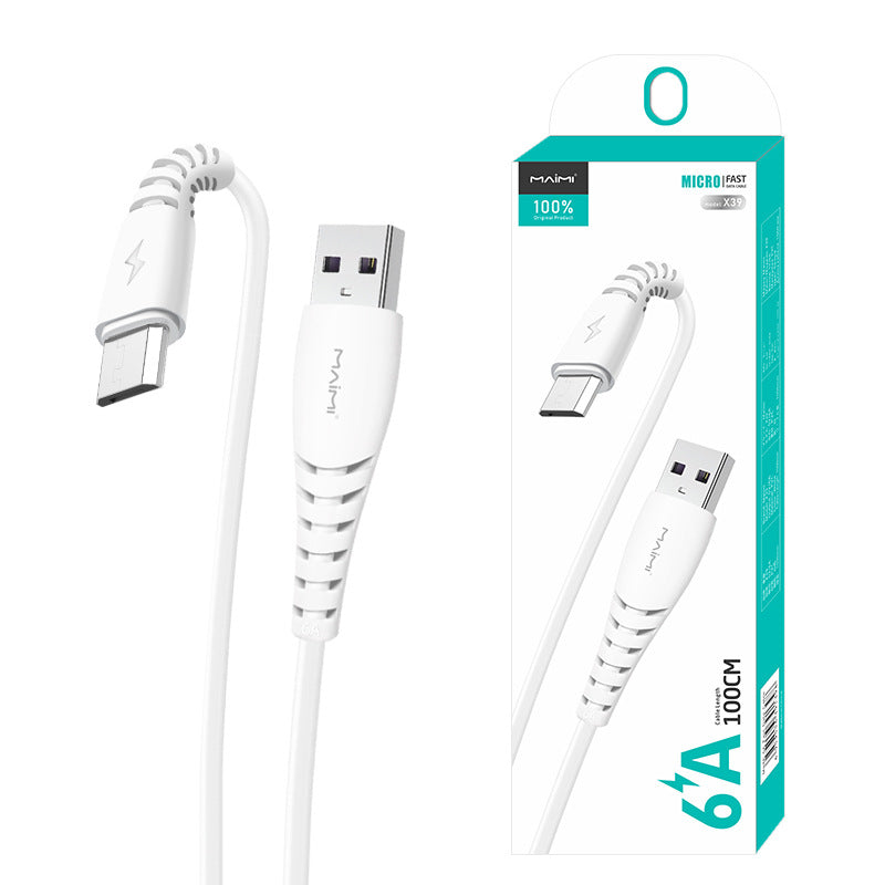 Maimi X29x39 Data Cable Resistant Elbow Suitable for iPhone Fast Charge USB Android Data Cable Wholesale 