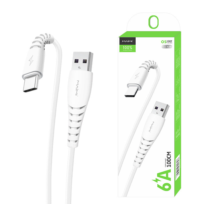 Maimi X29x39 Data Cable Resistant Elbow Suitable for iPhone Fast Charge USB Android Data Cable Wholesale 