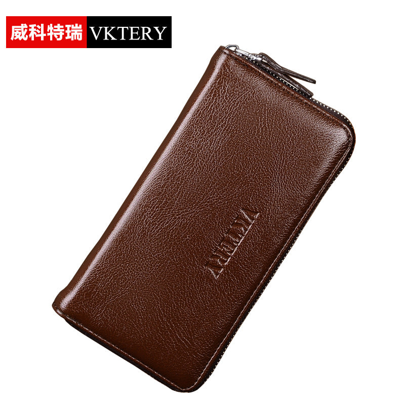 Jusen Kangaroo New Men's Clutch Bag PU Casual Clutch ပိုက်ဆံအိတ်